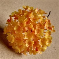 orangegul kugleblomst  retro plastik blomst fra Tyskland  kunstige blomster